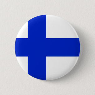 Finland 6 Cm Round Badge