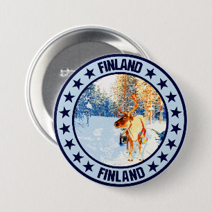 Finland 7.5 cm round badge
