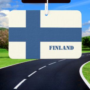 Finland air freshener, car fresh, Finnish Flag Car Air Freshener