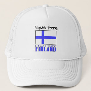 Finland and Finnish Flag Personalised  Trucker Hat