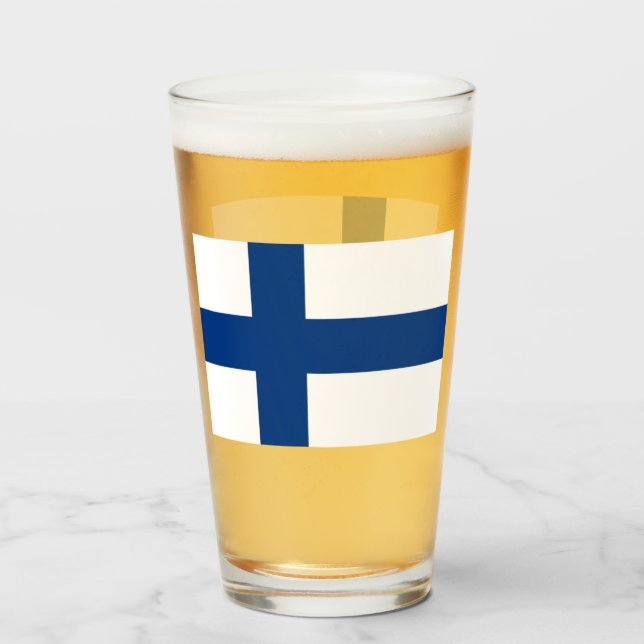 FINLAND BEER GLASS  (Front Filled)