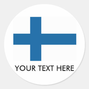 Finland Classic Round Sticker