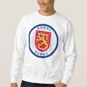 Finland Coat of Arms Circle Shape Sweatshirt