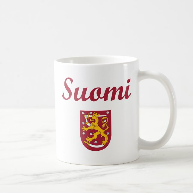 Finland + Coat of Arms Coffee Mug (Right)
