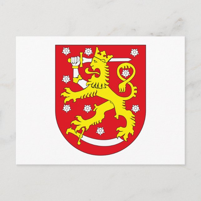Finland Coat of Arms Postcard (Front)