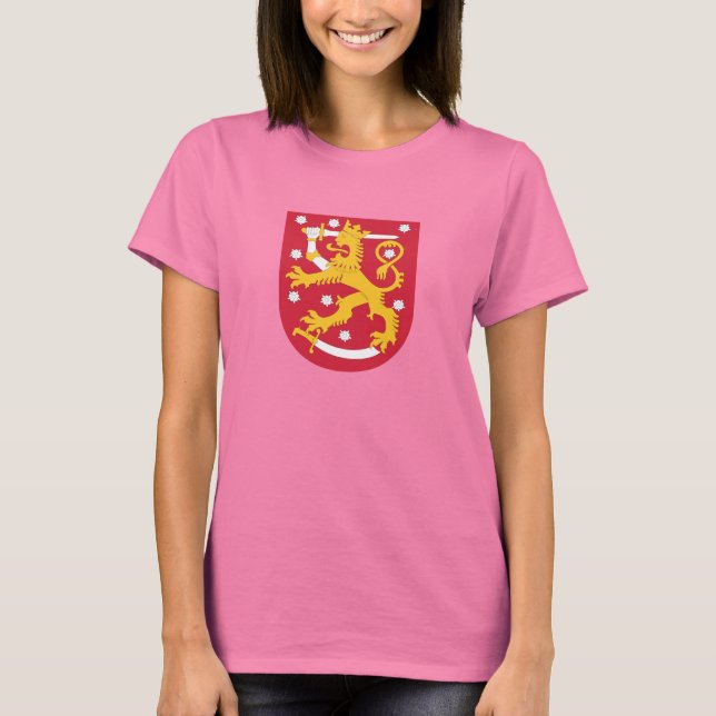 Finland Coat of Arms T-Shirt (Front)