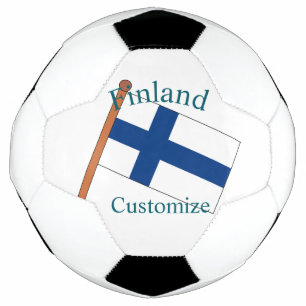 Finland Country Flag Thunder_Cove Soccer Ball