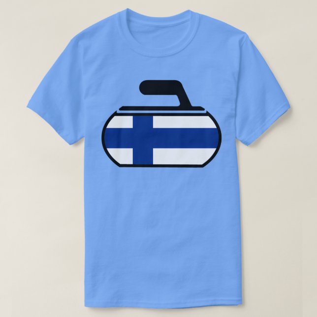 Finland Curling T-Shirt (Design Front)