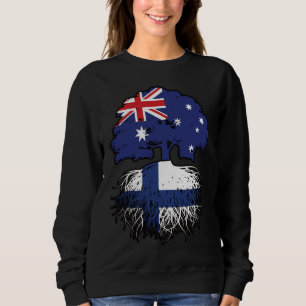 Finland Finnish Australian Australia Tree Roots Sweatshirt