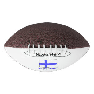 Finland Finnish Flag Black Personalisation  Football