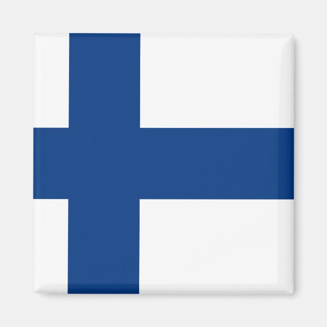 Finland (Finnish) Flag Magnet (Front)