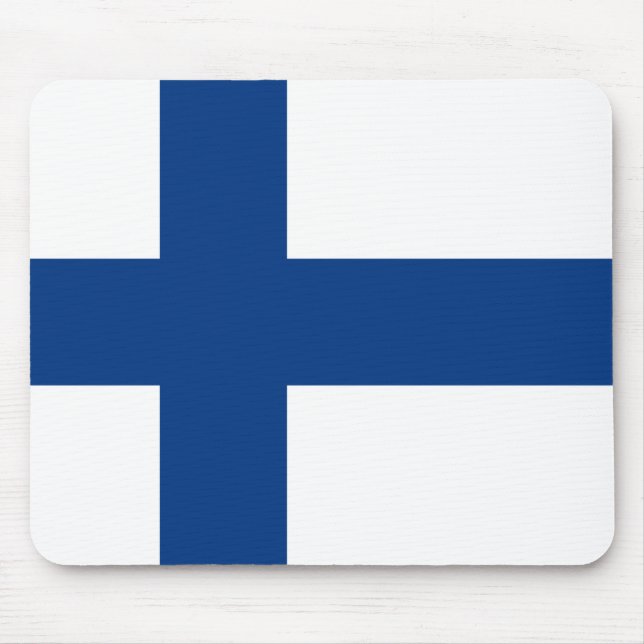 Finland – Finnish National Flag Mouse Pad (Front)