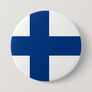 Finland Flag 7.5 Cm Round Badge
