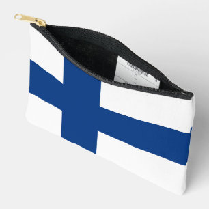 Finland flag accessory pouch
