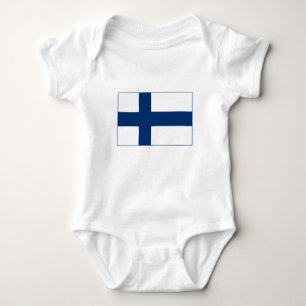 Finland Flag Baby Bodysuit