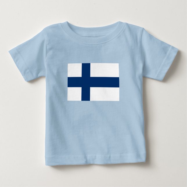 Finland Flag Baby T-Shirt (Front)