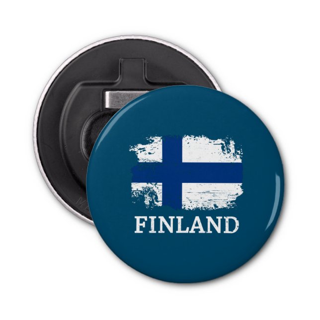 Finland Flag Bottle Opener (Front)