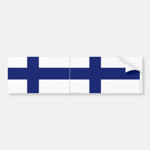 Finland flag bumper sticker
