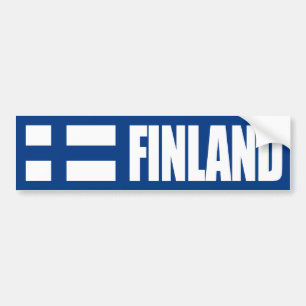 Finland Flag Bumper Sticker