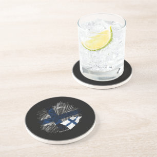Finland flag coaster