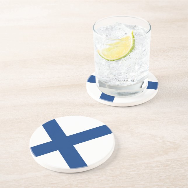 Finland flag coaster (Side)