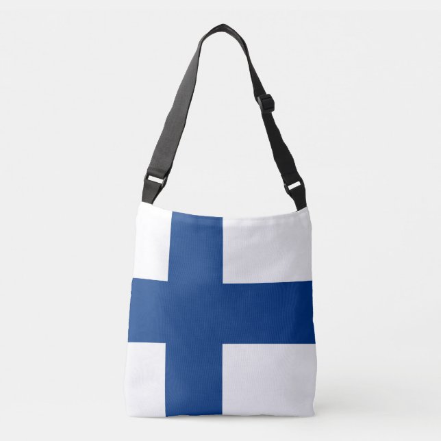 Finland Flag Crossbody Bag (Front)