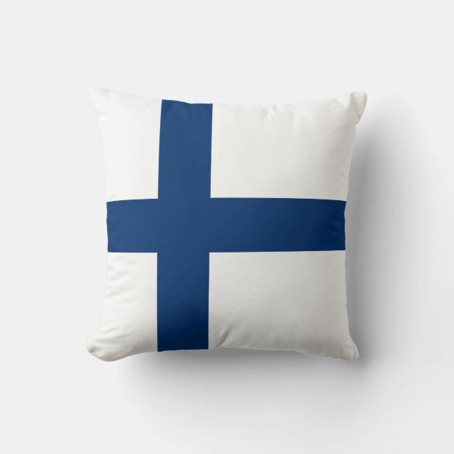 Finland Flag Cushion (Front)