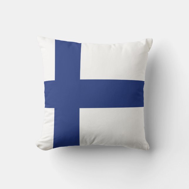 Finland Flag Cushion (Front)