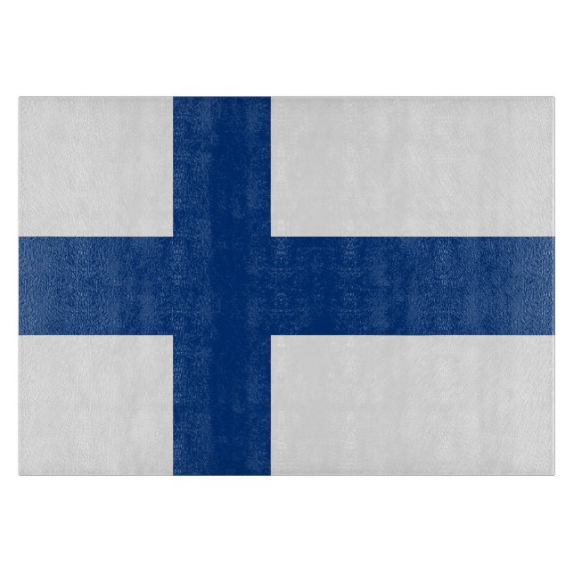 Finland flag cutting board (Front)