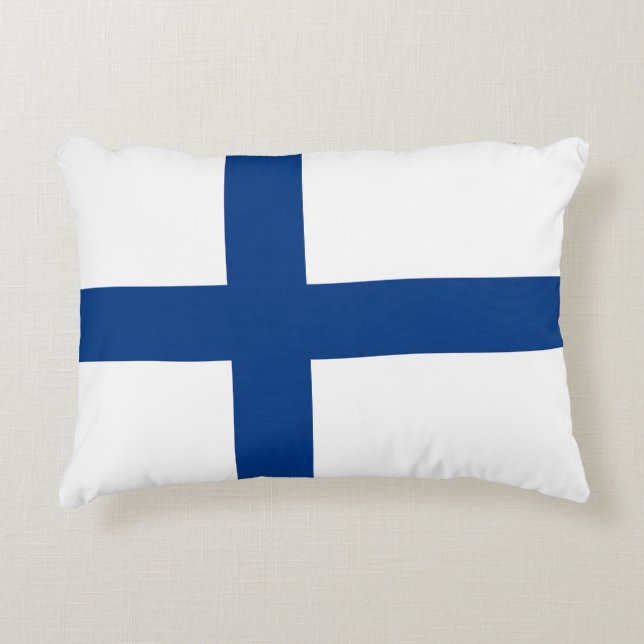 Finland flag decorative cushion (Front)