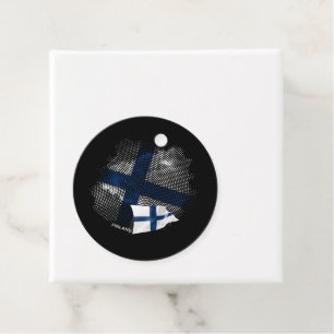 Finland flag favour tags
