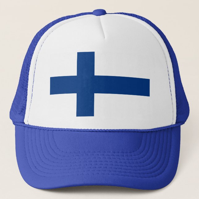 Finland Flag FI Trucker Hat (Front)