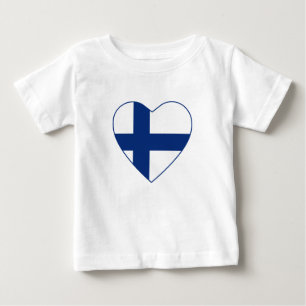 Finland Flag Heart T-Shirt