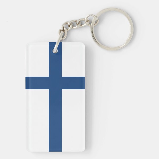 FINLAND FLAG KEY RING (Back)