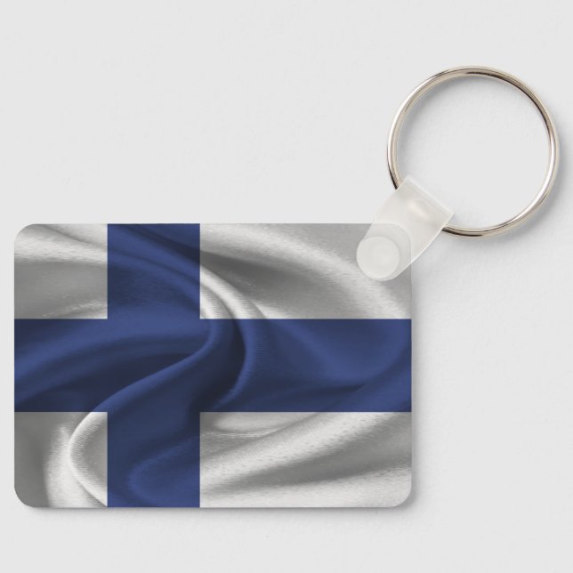 Finland Flag Keychain (Front)