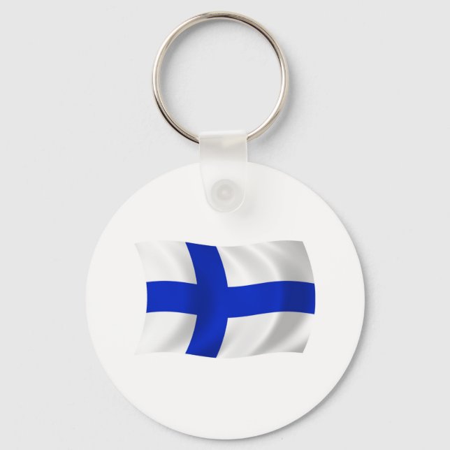 Finland Flag Keychain (Front)