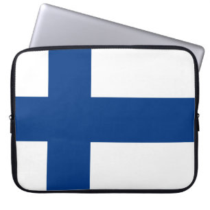 Finland Flag Laptop Sleeve