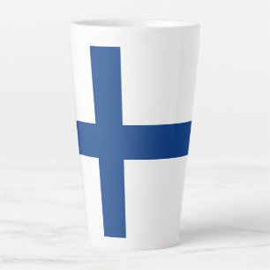Finland flag latte mug