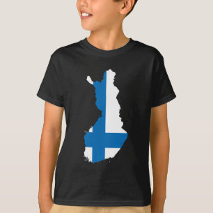 Finland flag map T-Shirt
