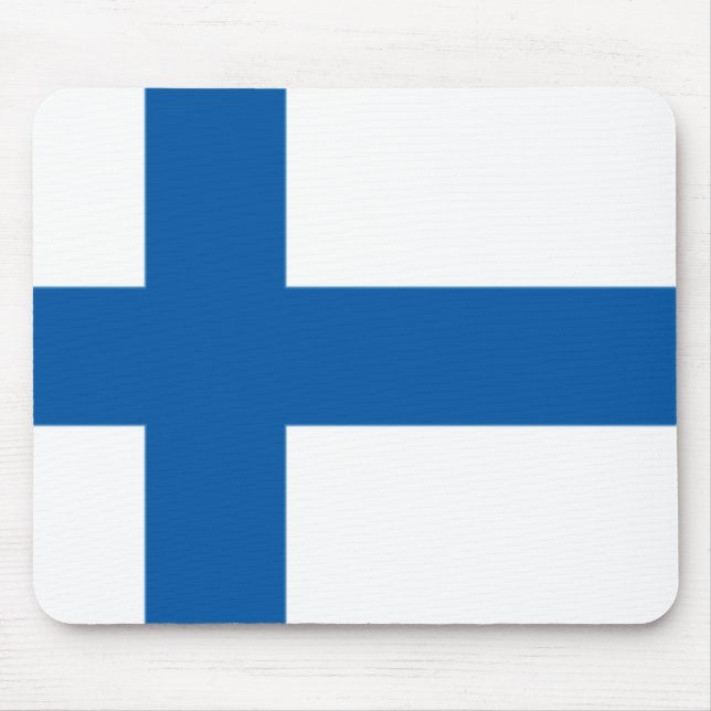 Finland Flag Mousepad (Front)