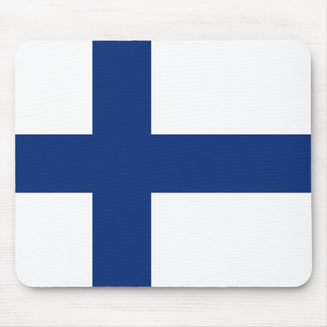 Finland Flag Mousepad (Front)