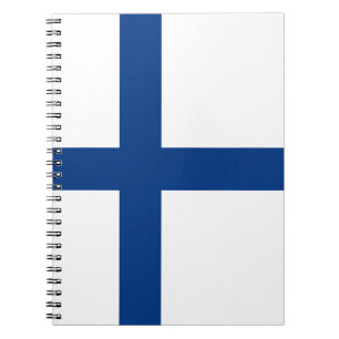 Finland flag notebook