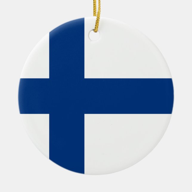 Finland Flag Ornament (Front)