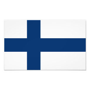 Finland Flag Photo Print