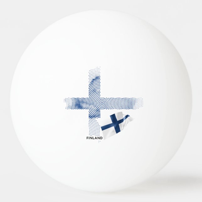 Finland flag ping pong ball (Front)