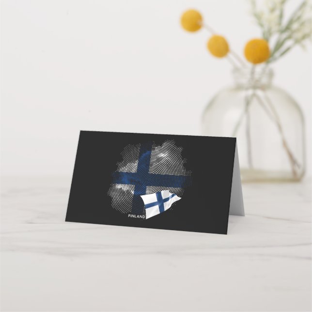 Finland flag place card (Front)