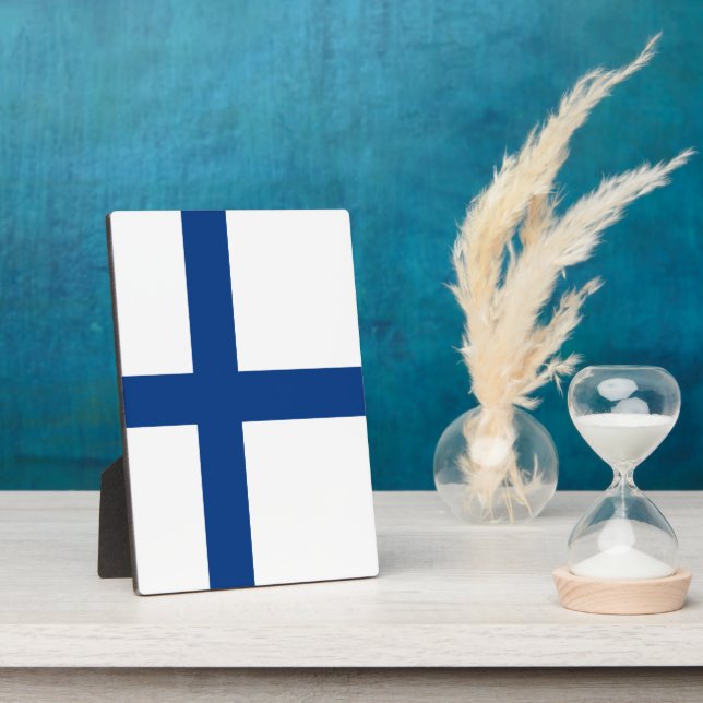 Finland flag plaque (Side)