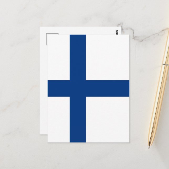 Finland flag postcard (Front/Back In Situ)