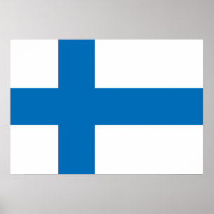 Finland Flag Poster