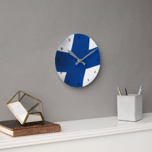 FINLAND FLAG ROUND CLOCK
